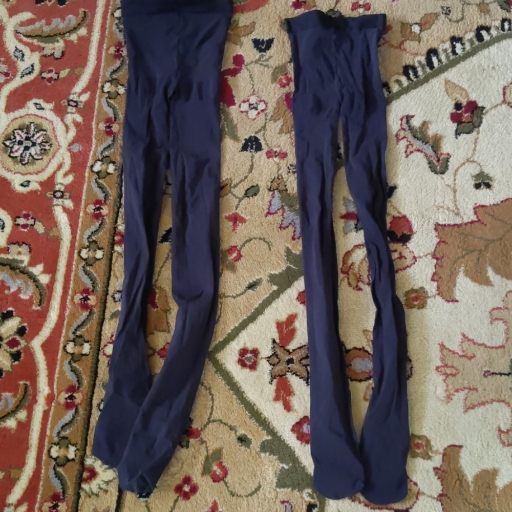 Uniqlo heattech leggings in black and navy, S/M